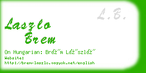 laszlo brem business card